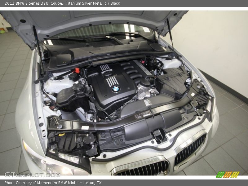 Titanium Silver Metallic / Black 2012 BMW 3 Series 328i Coupe