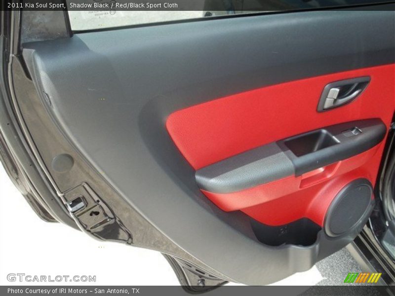 Shadow Black / Red/Black Sport Cloth 2011 Kia Soul Sport