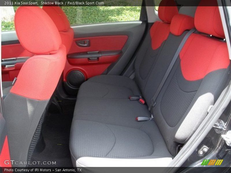 Shadow Black / Red/Black Sport Cloth 2011 Kia Soul Sport
