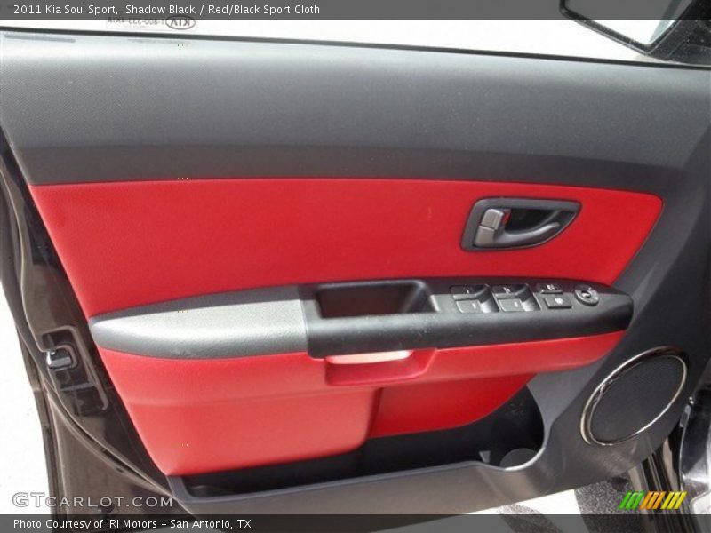 Shadow Black / Red/Black Sport Cloth 2011 Kia Soul Sport