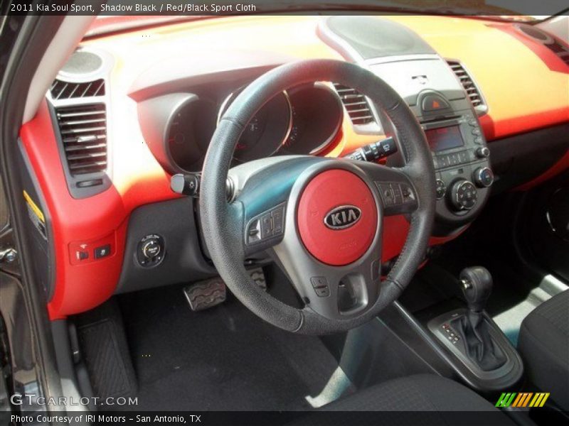 Shadow Black / Red/Black Sport Cloth 2011 Kia Soul Sport