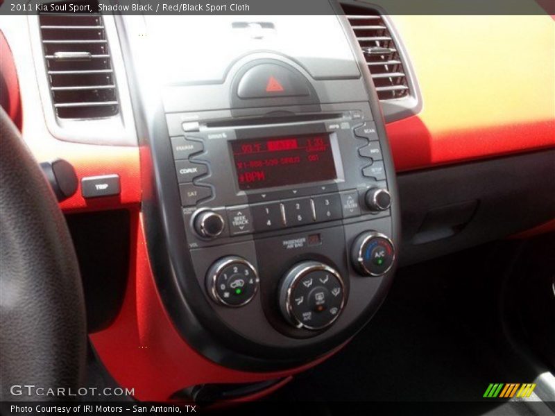 Shadow Black / Red/Black Sport Cloth 2011 Kia Soul Sport