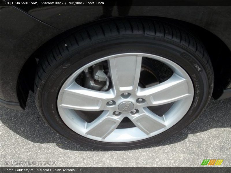 Shadow Black / Red/Black Sport Cloth 2011 Kia Soul Sport