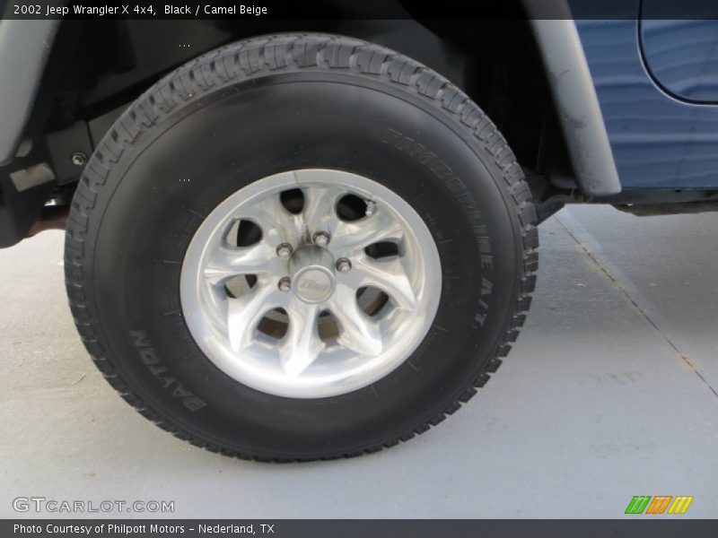 Black / Camel Beige 2002 Jeep Wrangler X 4x4