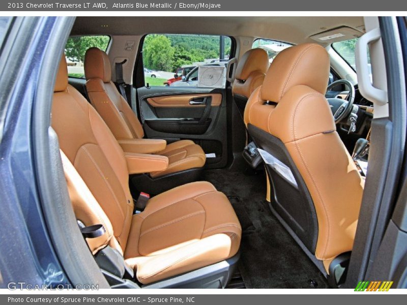 Atlantis Blue Metallic / Ebony/Mojave 2013 Chevrolet Traverse LT AWD