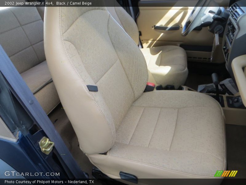 Black / Camel Beige 2002 Jeep Wrangler X 4x4