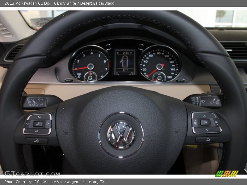 Candy White / Desert Beige/Black 2013 Volkswagen CC Lux