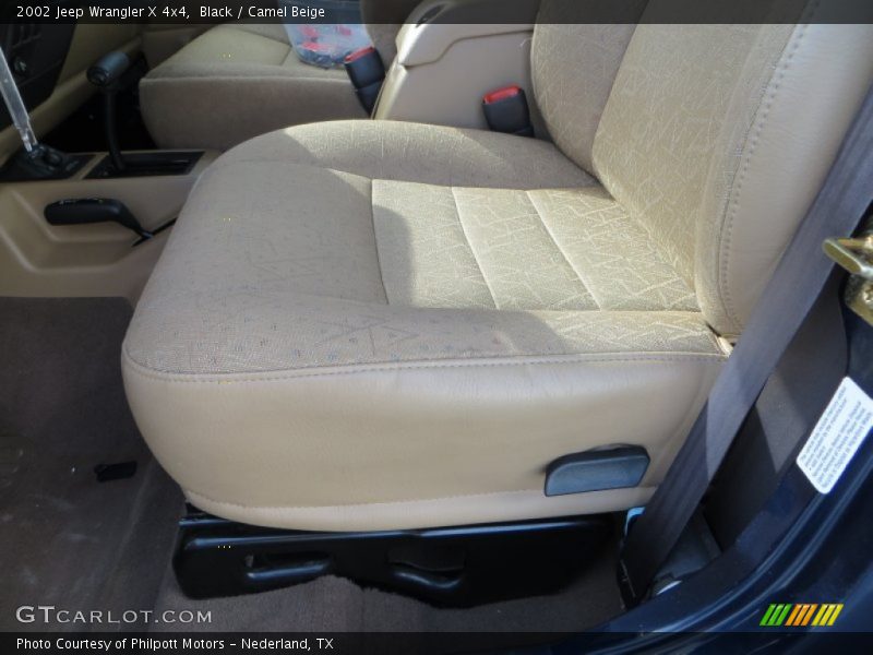Black / Camel Beige 2002 Jeep Wrangler X 4x4
