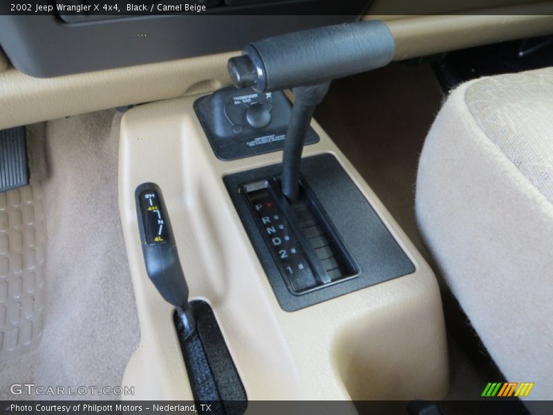 Black / Camel Beige 2002 Jeep Wrangler X 4x4