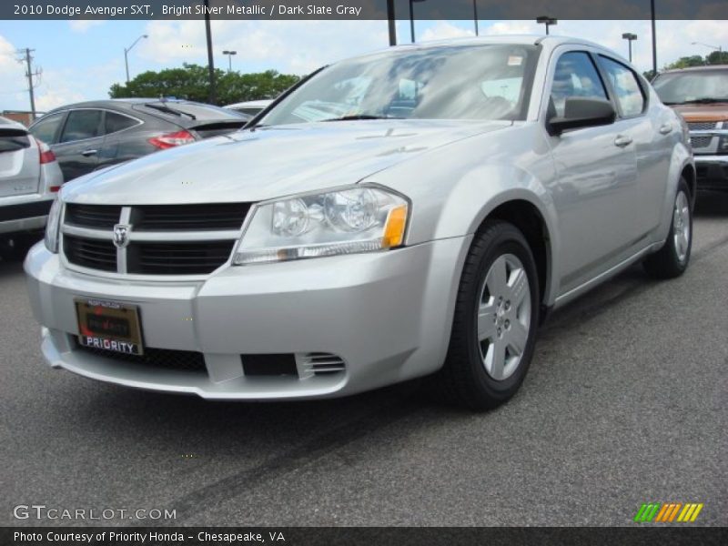 Bright Silver Metallic / Dark Slate Gray 2010 Dodge Avenger SXT