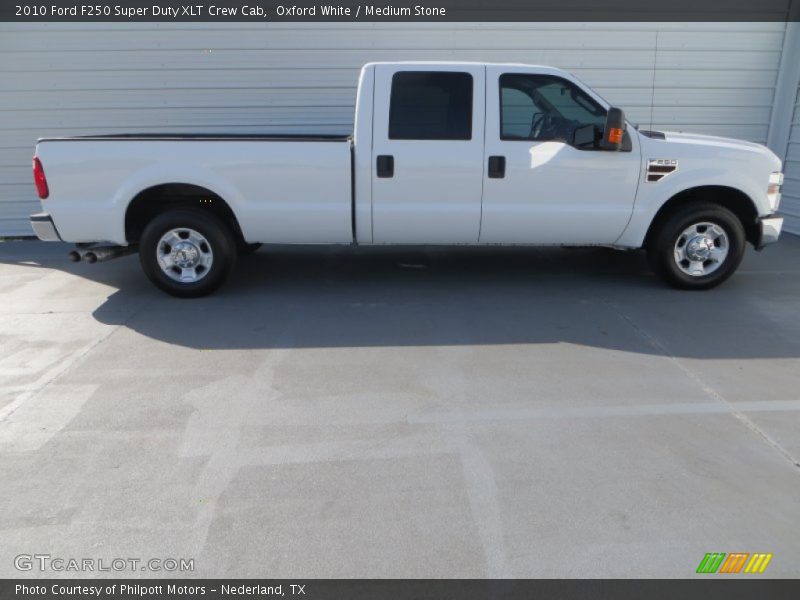 Oxford White / Medium Stone 2010 Ford F250 Super Duty XLT Crew Cab