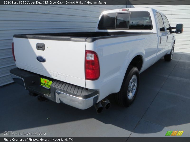 Oxford White / Medium Stone 2010 Ford F250 Super Duty XLT Crew Cab