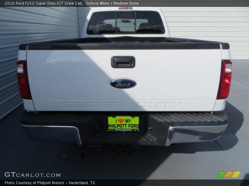 Oxford White / Medium Stone 2010 Ford F250 Super Duty XLT Crew Cab