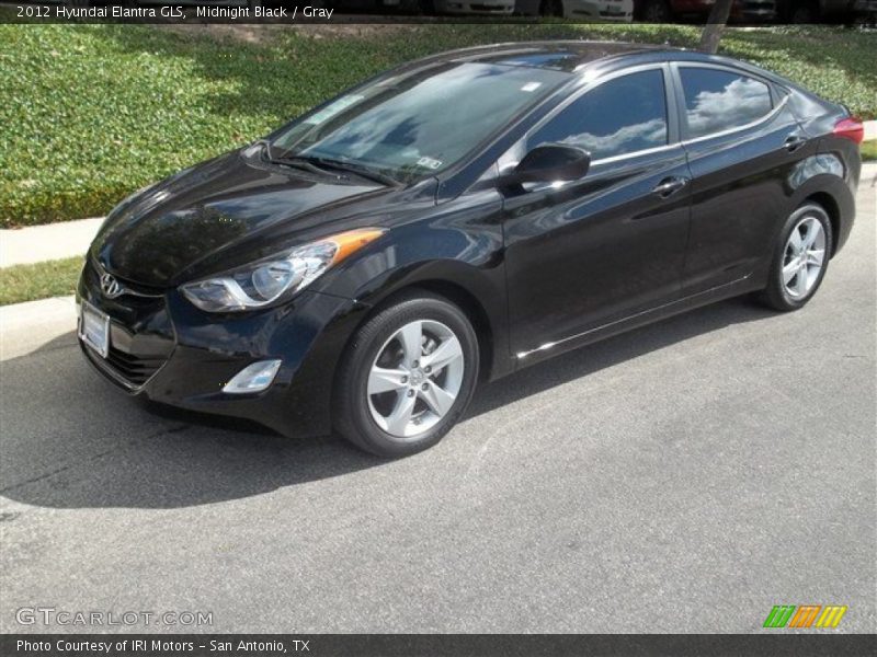 Midnight Black / Gray 2012 Hyundai Elantra GLS