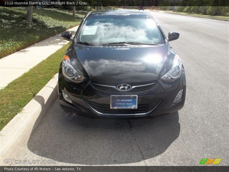 Midnight Black / Gray 2012 Hyundai Elantra GLS