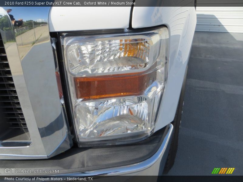 Oxford White / Medium Stone 2010 Ford F250 Super Duty XLT Crew Cab