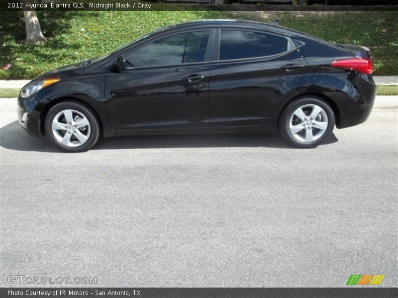 Midnight Black / Gray 2012 Hyundai Elantra GLS