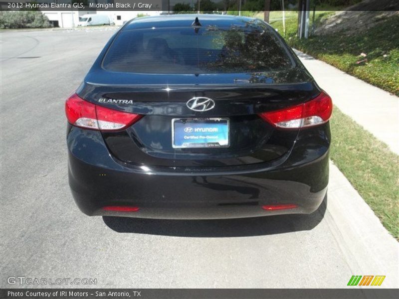 Midnight Black / Gray 2012 Hyundai Elantra GLS