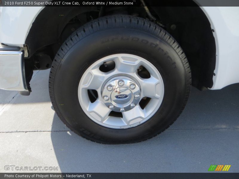 Oxford White / Medium Stone 2010 Ford F250 Super Duty XLT Crew Cab