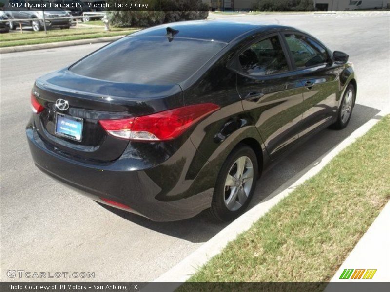 Midnight Black / Gray 2012 Hyundai Elantra GLS