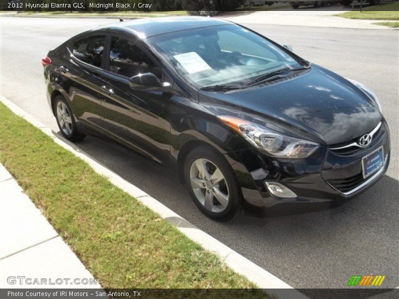 Midnight Black / Gray 2012 Hyundai Elantra GLS
