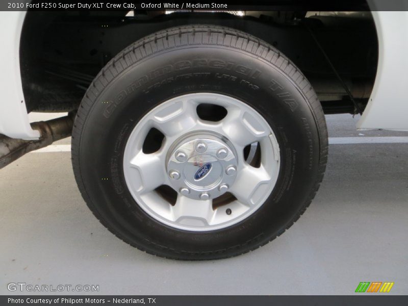 Oxford White / Medium Stone 2010 Ford F250 Super Duty XLT Crew Cab