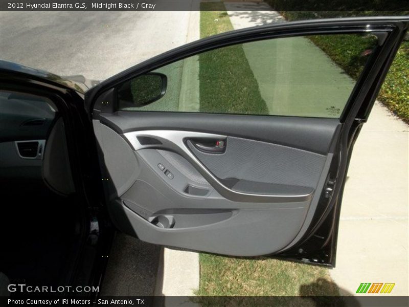 Midnight Black / Gray 2012 Hyundai Elantra GLS