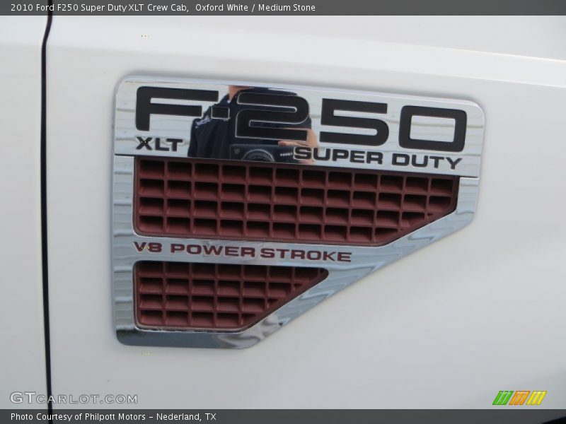 Oxford White / Medium Stone 2010 Ford F250 Super Duty XLT Crew Cab