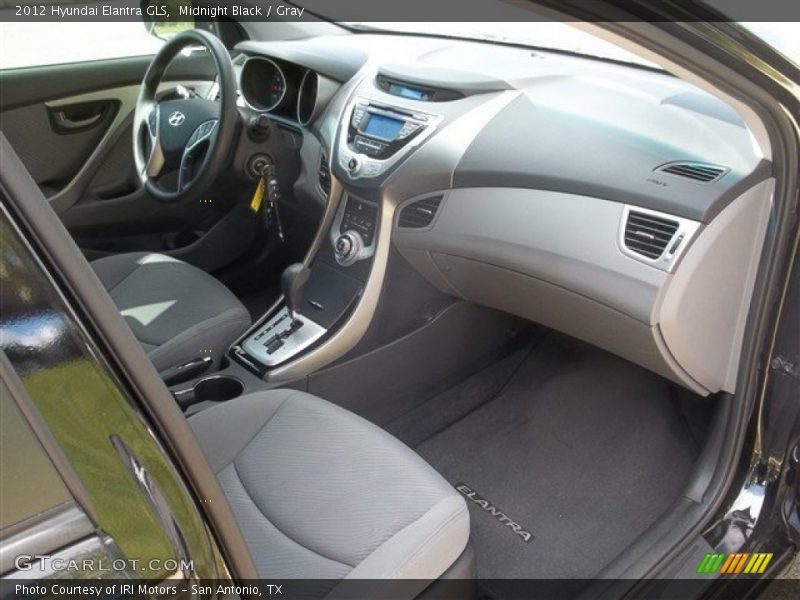 Midnight Black / Gray 2012 Hyundai Elantra GLS