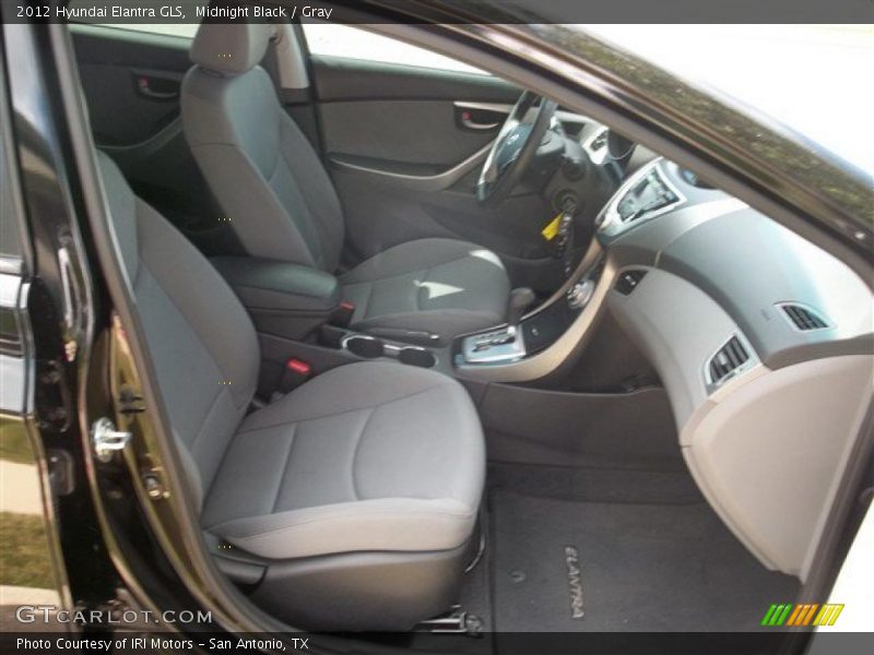 Midnight Black / Gray 2012 Hyundai Elantra GLS