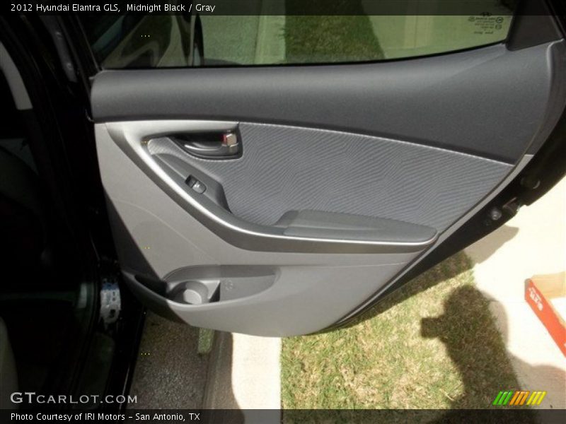 Midnight Black / Gray 2012 Hyundai Elantra GLS