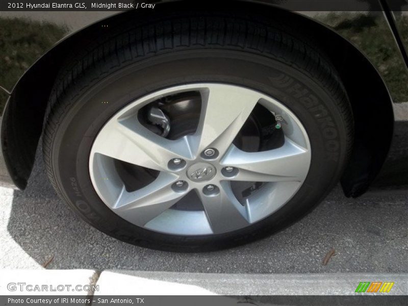 Midnight Black / Gray 2012 Hyundai Elantra GLS