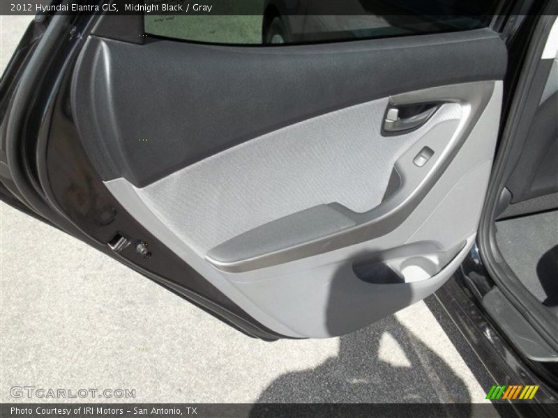 Midnight Black / Gray 2012 Hyundai Elantra GLS