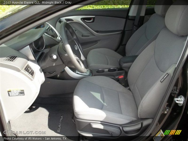 Midnight Black / Gray 2012 Hyundai Elantra GLS