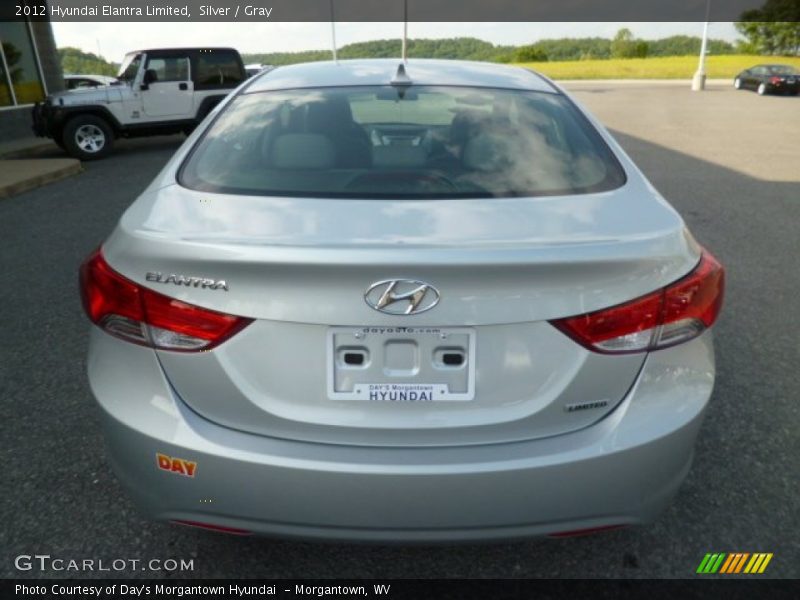 Silver / Gray 2012 Hyundai Elantra Limited