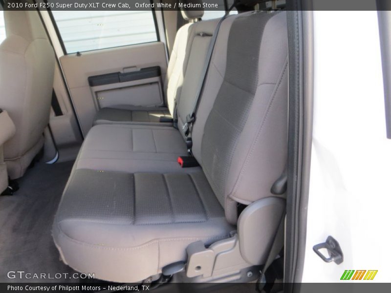 Oxford White / Medium Stone 2010 Ford F250 Super Duty XLT Crew Cab