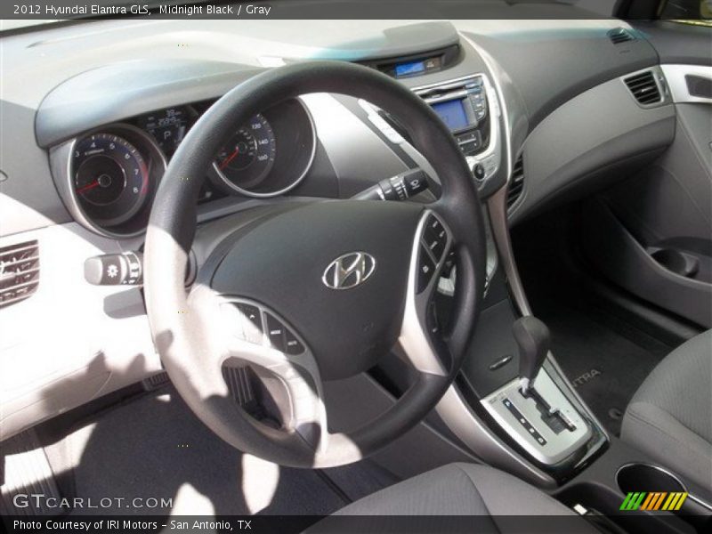 Midnight Black / Gray 2012 Hyundai Elantra GLS
