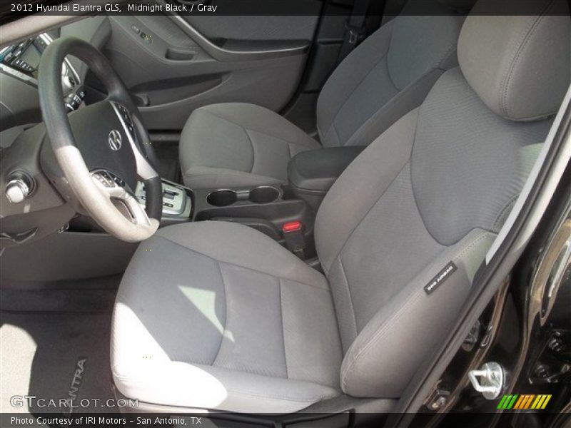 Midnight Black / Gray 2012 Hyundai Elantra GLS