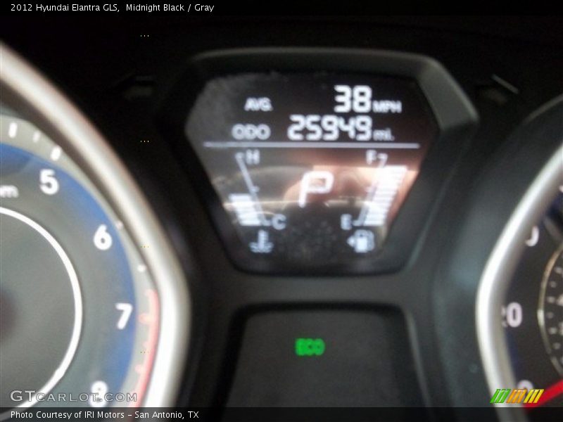 Midnight Black / Gray 2012 Hyundai Elantra GLS
