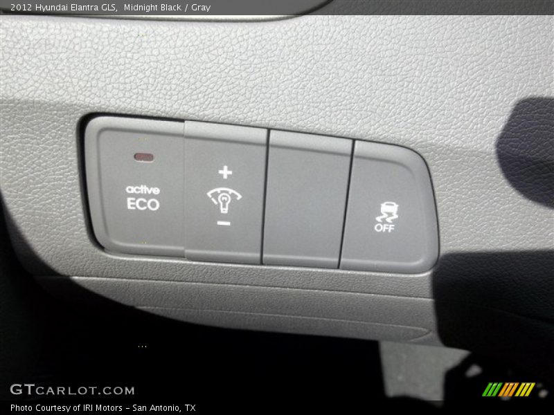 Midnight Black / Gray 2012 Hyundai Elantra GLS