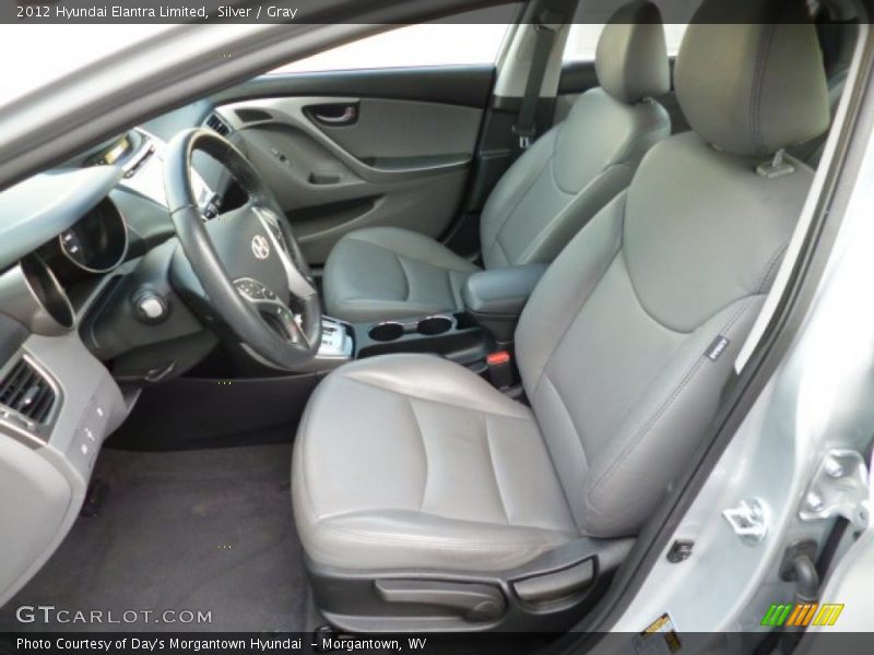 Silver / Gray 2012 Hyundai Elantra Limited