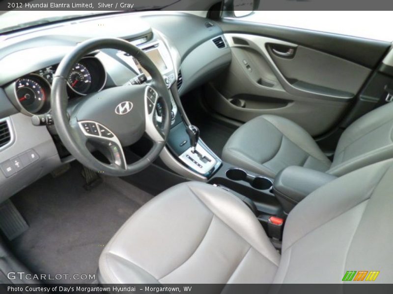 Silver / Gray 2012 Hyundai Elantra Limited
