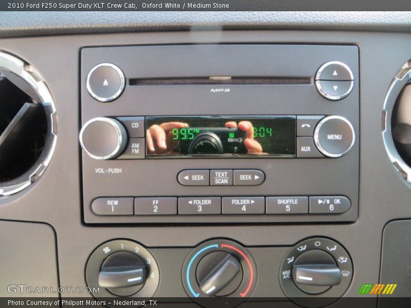 Oxford White / Medium Stone 2010 Ford F250 Super Duty XLT Crew Cab