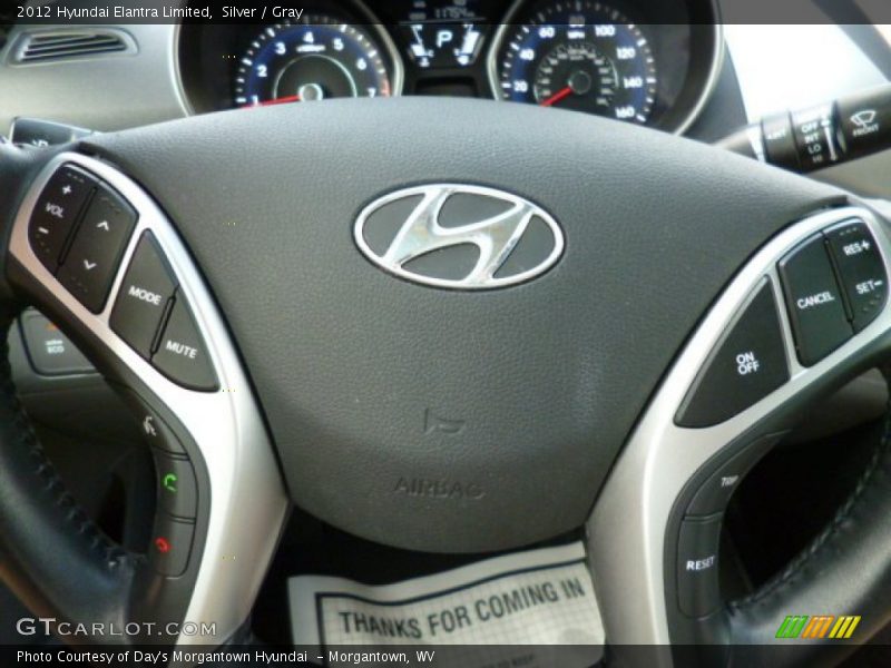 Silver / Gray 2012 Hyundai Elantra Limited