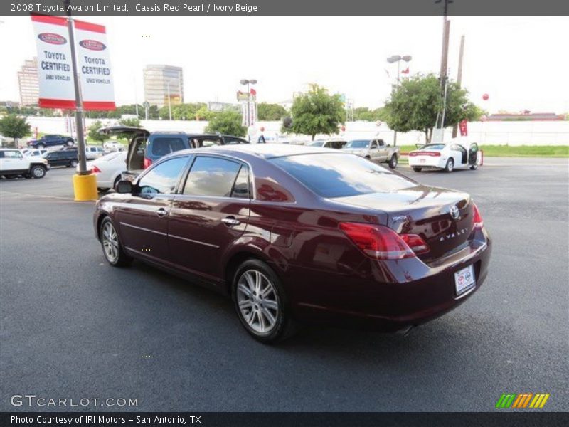 Cassis Red Pearl / Ivory Beige 2008 Toyota Avalon Limited