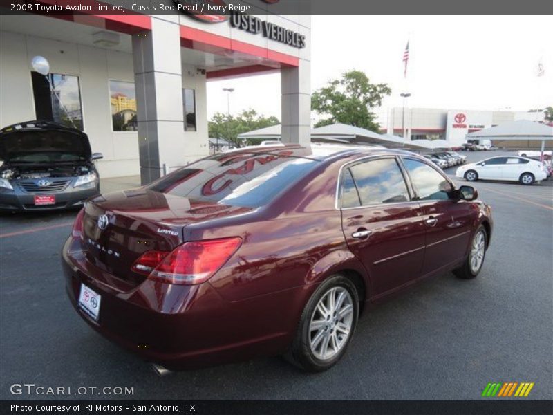Cassis Red Pearl / Ivory Beige 2008 Toyota Avalon Limited