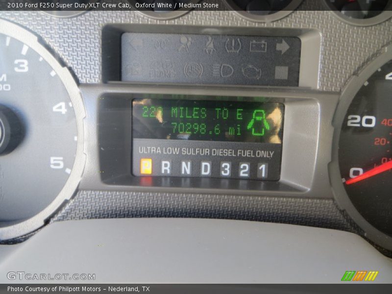 Oxford White / Medium Stone 2010 Ford F250 Super Duty XLT Crew Cab