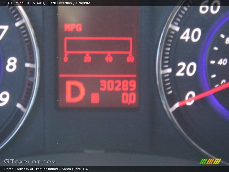 Black Obsidian / Graphite 2010 Infiniti FX 35 AWD