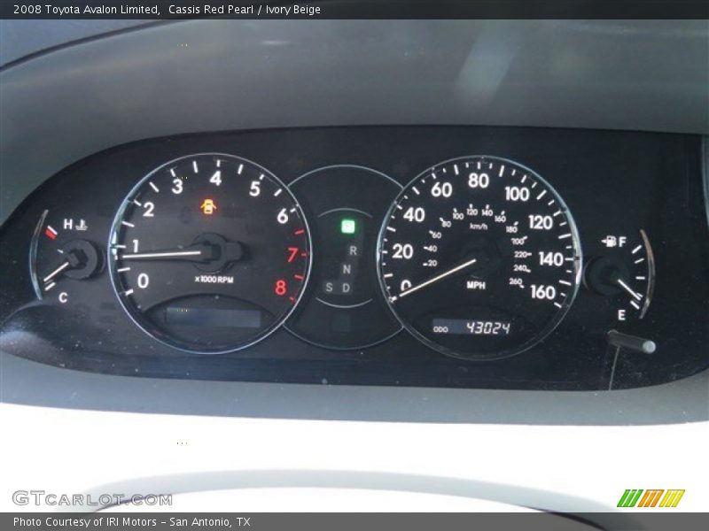 Cassis Red Pearl / Ivory Beige 2008 Toyota Avalon Limited