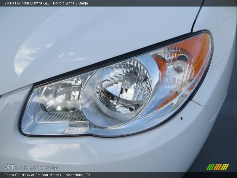 Nordic White / Beige 2010 Hyundai Elantra GLS